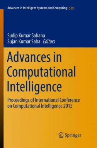 Buch Advances in Computational Intelligence Sudip Kumar Sahana
