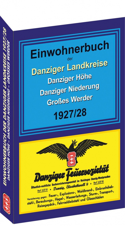 Carte Einwohnerbuch der Danziger Landkreise DANZIGER HÖHE - DANZIGER NIEDERUNG - GROSSES WERDER 1927/28 
