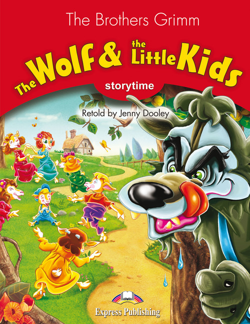 Knjiga The wolf and the little kids GRIMM