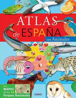 Carte Atlas de España con animales 