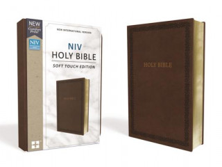 Книга NIV, Holy Bible, Soft Touch Edition, Imitation Leather, Brown, Comfort Print Zondervan