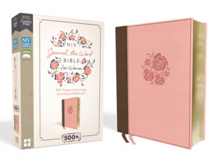 Könyv NIV, Journal the Word Bible for Women, Leathersoft, Pink, Red Letter Edition, Comfort Print: 500+ Prompts to Encourage Journaling and Reflection Zondervan