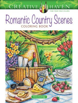 Book Creative Haven Romantic Country Scenes Coloring Book Teresa Goodridge
