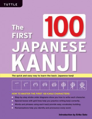 Könyv First 100 Japanese Kanji Eriko Sato