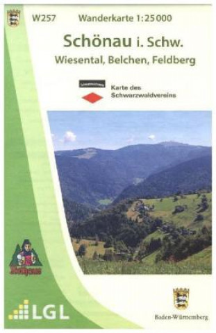 Materiale tipărite Schönau im Schwarzwald 1:25 000 