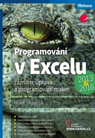 Book Programování v Excelu 2013 a 2016 Marek Laurenčík