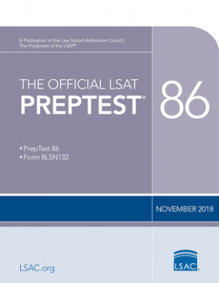 Carte The Official LSAT Preptest 86: (Nov. 2018 Lsat) Law School Council