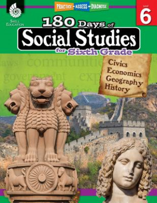 Carte 180 Days of Social Studies for Sixth Grade Shell Education