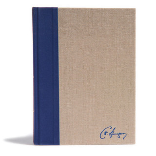Carte KJV Spurgeon Study Bible, Navy/Tan Cloth-Over-Board Csb Bibles by Holman