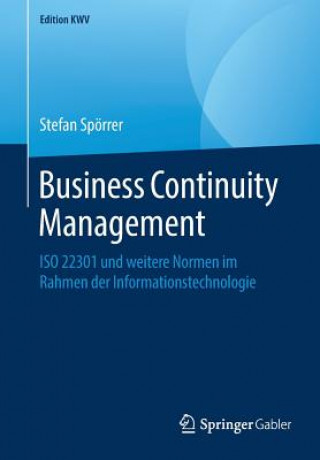 Book Business Continuity Management Stefan Spörrer