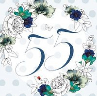 Könyv Karnet Swarovski kwadrat Urodziny 55 kwiaty 