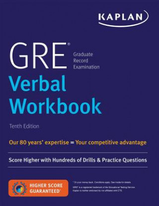 Könyv GRE Verbal Workbook Kaplan Test Prep