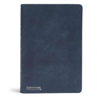 Carte CSB (In)Courage Devotional Bible, Navy Genuine Leather Csb Bibles by Holman