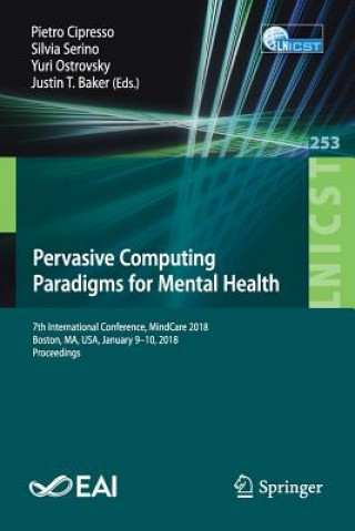 Kniha Pervasive Computing Paradigms for Mental Health Pietro Cipresso