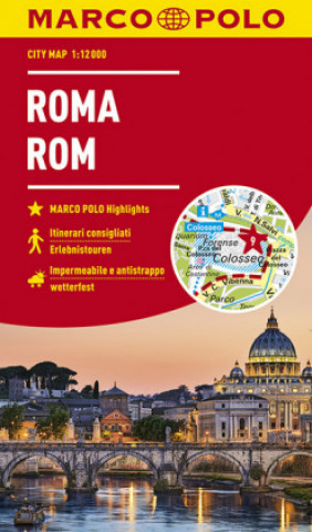 Nyomtatványok MARCO POLO Cityplan Rom 1:12 000. Rome / Roma 