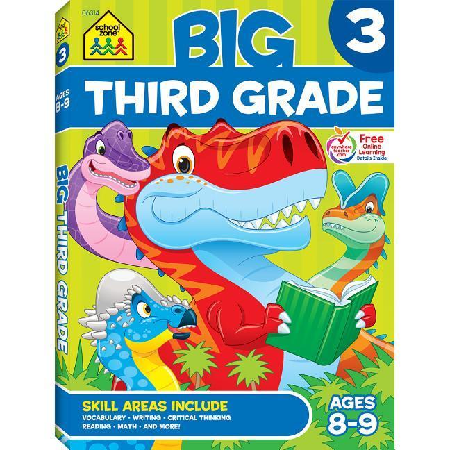 Kniha School Zone Big Third Grade Workbook 