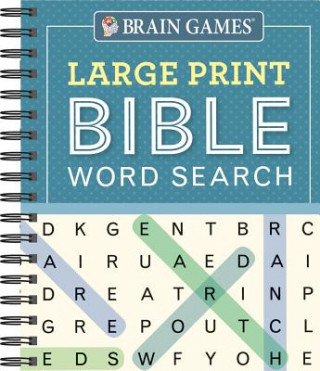 Carte Brain Games - Large Print Bible Word Search (Blue) Publications International