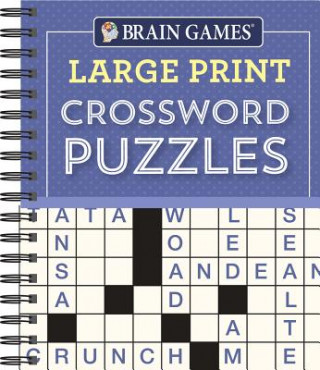 Kniha Brain Games - Large Print Crossword Puzzles (Purple) Publications International