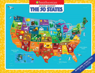 Carte Jigsaw Journey Smithsonian: The 50 States Sara Lynn Cramb
