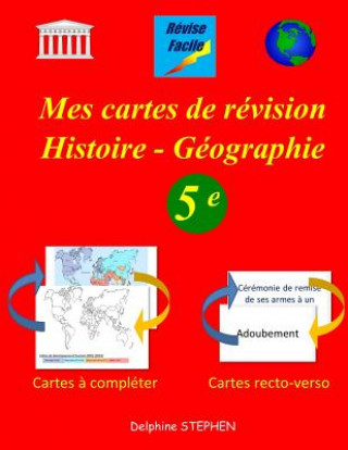 Kniha Mes cartes de révision Histoire - Géographie 5e Delphine Stephen