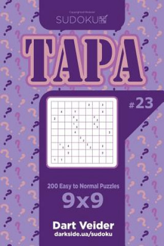 Книга Sudoku Tapa - 200 Easy to Normal Puzzles 9x9 (Volume 23) Dart Veider