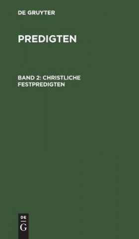 Книга Christliche Festpredigten F Schleiermacher
