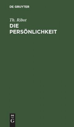 Knjiga Die Persoenlichkeit Theodule Armand Ribot