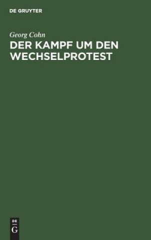 Knjiga Kampf um den Wechselprotest Georg Cohn