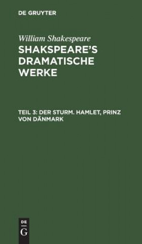 Carte Sturm. Hamlet, Prinz von Danmark William August Wilh Shakspeare Schlegel