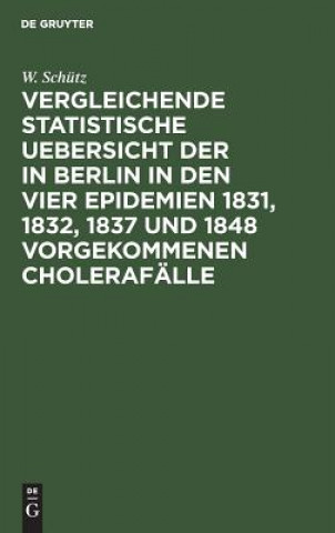 Kniha Vergleichende statistische Uebersicht der in Berlin in den vier Epidemien 1831, 1832, 1837 und 1848 vorgekommenen Cholerafalle W Schutz