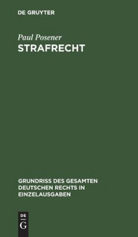 Boek Strafrecht Paul Posener