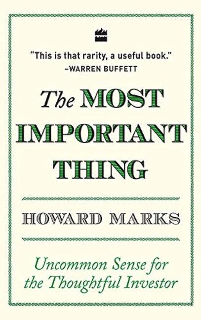 Könyv most important thing Howard Marks