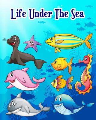 Βιβλίο Life Under the Sea: Ocean Kids Coloring Book (Super Fun Coloring Books for Kids) Dolphin White