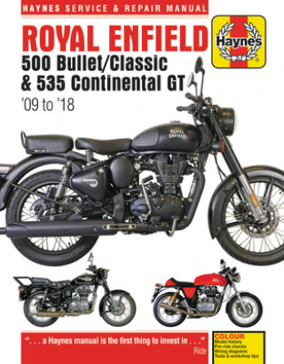 Carte Royal Enfield Bullet and Continental GT Service & Repair Manual (2009 to 2018) Matthew Coombs