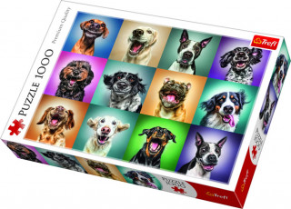 Hra/Hračka Puzzle Zabawne psie portrety 1000 