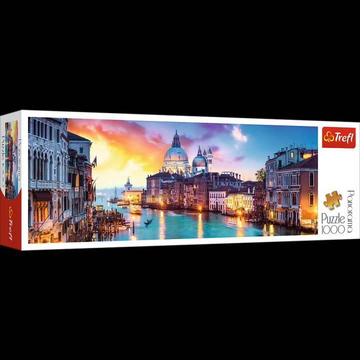 Gra/Zabawka Panoramatické puzzle Kanál Grande, Benátky 