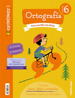 Carte CUADERNO ORTOGRAFÍA 6ºPRIMARIA ENTRÈNATE 