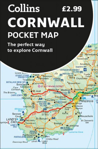 Materiale tipărite Cornwall Pocket Map Collins Maps