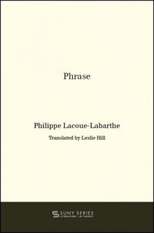 Book Phrase Philippe Lacoue-Labarthe