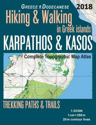 Kniha Karpathos & Kasos Complete Topographic Map Atlas 1 Sergio Mazitto