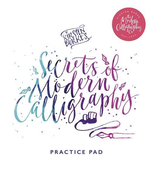 Книга Kirsten Burke's Secrets of Modern Calligraphy Practice Pad Kirsten Burke