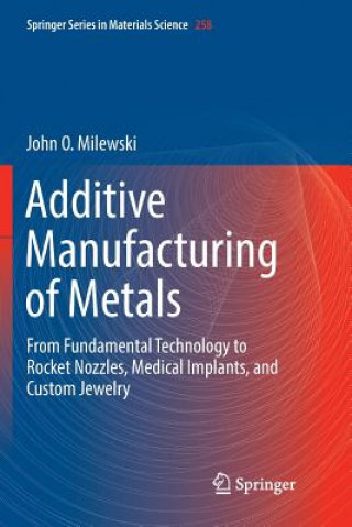 Kniha Additive Manufacturing of Metals John O Milewski
