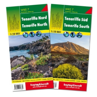 Tlačovina Tenerife North and South Hiking + Leisure Map, 2 Sheets  1:50 000 