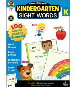 Kniha Words to Know Sight Words, Grade K Brighter Child