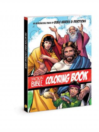 Carte The Action Bible Coloring Book: 55 Reproducible Pages of Bible Heroes and Devotions Sergio Cariello