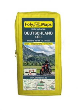 Materiale tipărite FolyMaps Motorradkarten Deutschland Süd 1 : 250 000 Bikerbetten - TVV Touristik Verlag GmbH