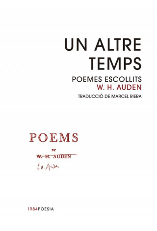 Kniha UN ALTRE TEMPS W.H. AUDEN