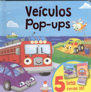 Kniha veículos pop-ups 