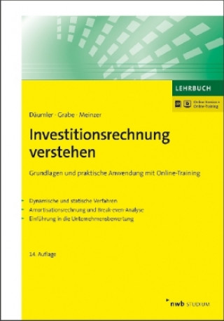Kniha Investitionsrechnung verstehen Klaus-Dieter Däumler