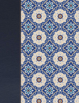 Kniha Rvr 1960 Biblia de Apuntes Edición Letra Grande, Piel Fabricada Y Mosaico Crema Y Azul B&amp;h Espanol Editorial